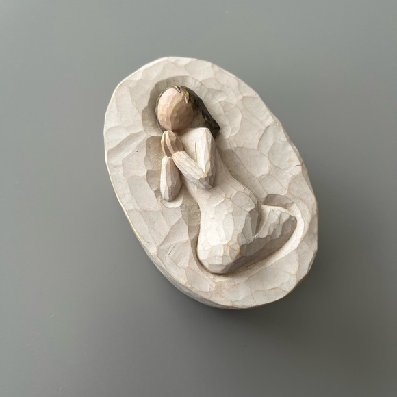 Willow Tree Jewelry Keepsake Box W/Lid “Angel of Prayer” Bless 2003 Susan Lordi - Picture 1 of 9